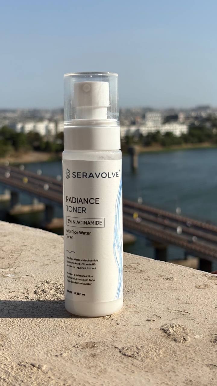 Rice Water & 3% Niacinamide Brightening Toner for Pore Refining